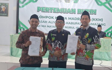 Serah Terima Ketua KKMA Kabupaten Lumajang Periode 2025–2028 Digelar di MA Nurul Islam Bades Pasirian