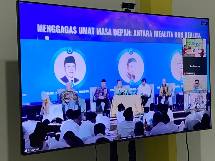 Kemenag Lumajang Ikuti Rakernas Kemenag RI Tahun 2025 Secara Daring