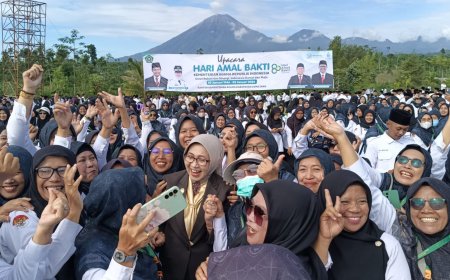 Upacara HAB Kemenag Ke-80 Bersama Bupati Lumajang