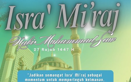 Selamat memperingati "isra' mi'raj"